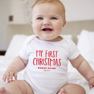 Min första söta julröda personlig t shirt