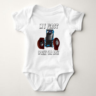 Min första sprintar non-vingen för biltävlingen t-shirt