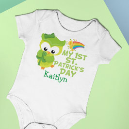 Min första St. Patrick-Day Cute Uggla T Shirt