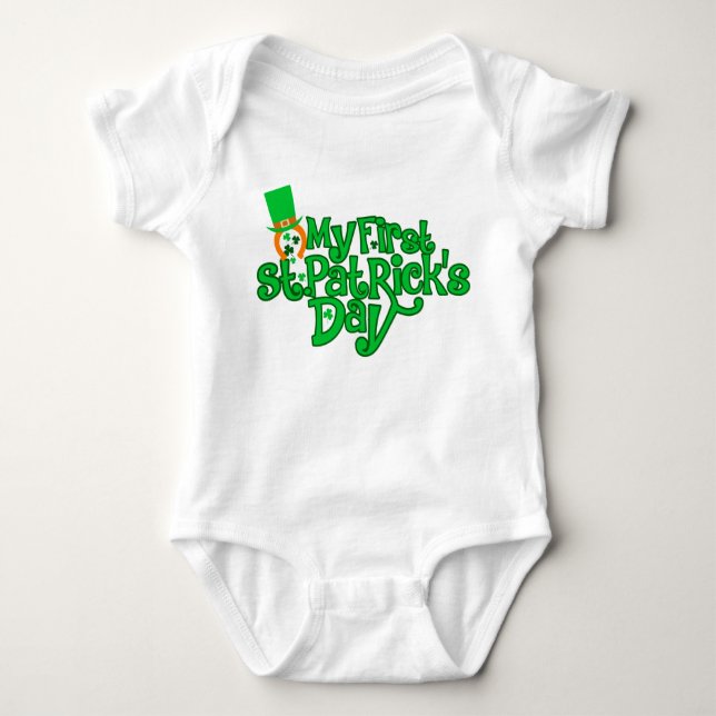 Min första St. Patrick-Day-t-shirt T Shirt (Framsida)