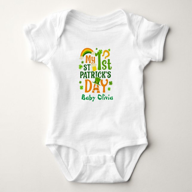 Min första St Patricks Day Cute T Shirt (Framsida)