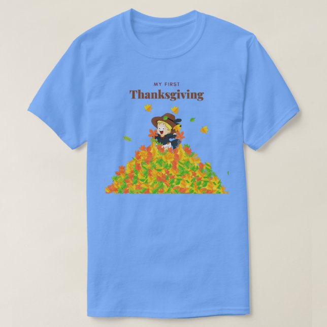Min första Thanksgiving1 T Shirt (Design framsida)