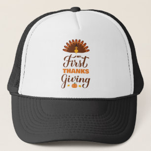 Min första Thanksgiving. Baby 1:a Thanksgivingen Keps