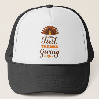 Min första Thanksgiving. Baby 1:a Thanksgivingen Keps