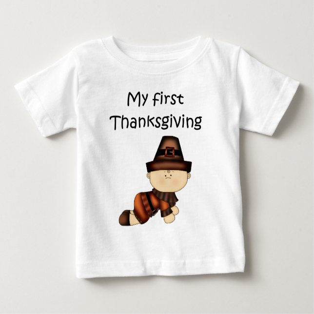 Min första Thanksgiving Boy #2 *T-shirt* Tee (Framsida)