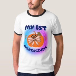 Min första Thanksgiving - Coquette-kalkon på T Shirt