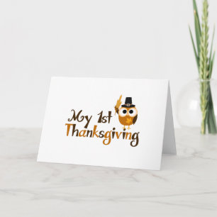 Min första Thanksgiving Helgkort
