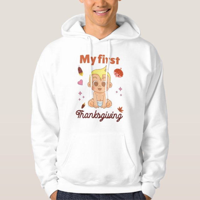 Min första Thanksgiving Hoodie (Framsida)