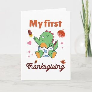 Min första Thanksgiving Kort
