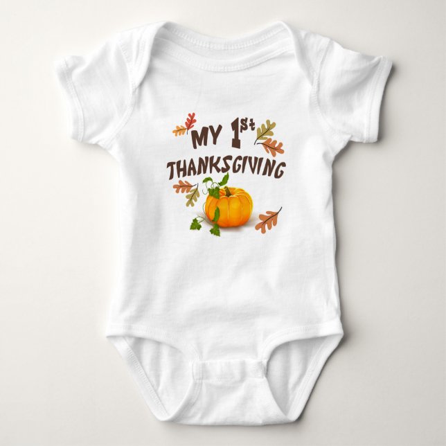 Min första Thanksgiving T-shirt (Framsida)