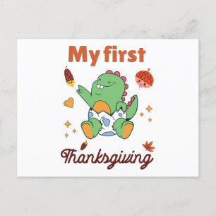 Min första Thanksgiving Vykort