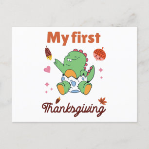 Min första Thanksgiving Vykort