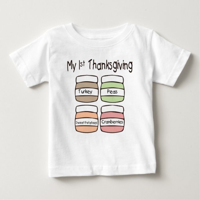Min första thanksgivingT-tröja T Shirt (Framsida)