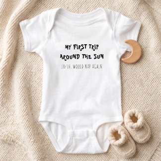 Min Första Tripp Runt Solen Baby T Shirt