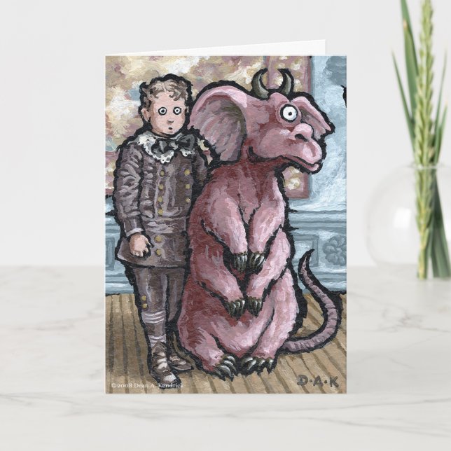 Min första uppsättning nr 6 - Tom inre, Surreal Hä Kort (Framsida)