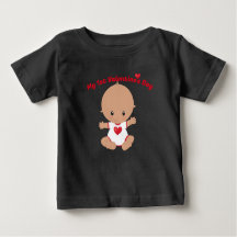 Min första Valentines day Baby T-Shirt