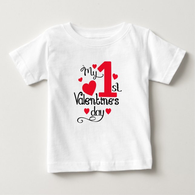 Min första Valentines day T Shirt (Framsida)