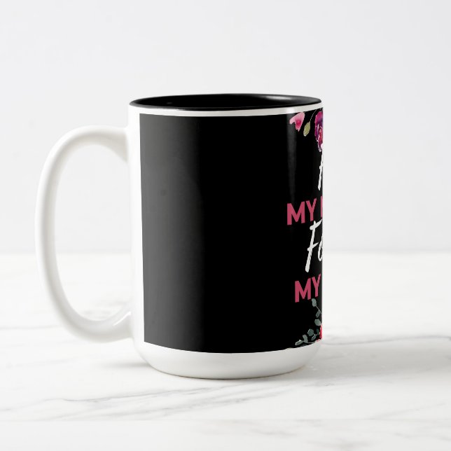 Min första vän Mor för min vän Två-Tonad Mugg (Vänster)