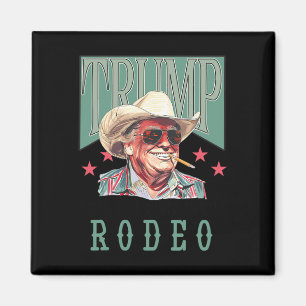 Min första Westerna Rodeo Cowboy Funny Trump Sh Magnet