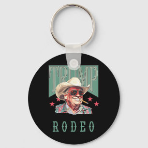 Min första Westerna Rodeo Cowboy Funny Trump Sh Nyckelring