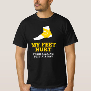 Min fot Ontr från plockknapp hela dagen T Shirt