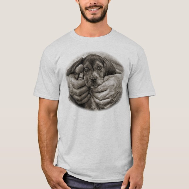 Min fotografiska konst för kompisBeaglevalp T Shirt (Framsida)