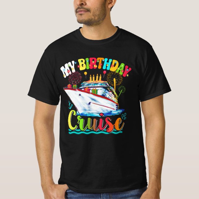 Min Frakt på födelsedagskvällen Cake Cruising Trav T Shirt (Framsida)