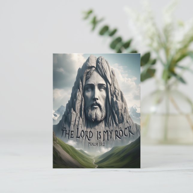 Min frälsnings styrka Herren är min klippa Vykort (Stående Fram)