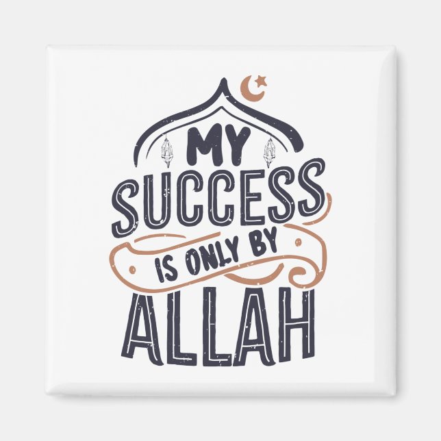 Min framgång är bara Allah. Magnet (Framsidan)