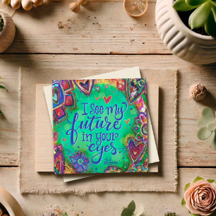 Min framtida Söt av Valentine Blommigt Roligt