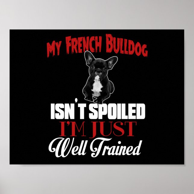 Min Fransk Bulldog är inte förstörd Poster (Framsidan)