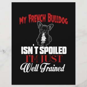 Min franska bulldogg är inte bortskämd