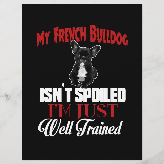 Min franska bulldogg är inte bortskämd (Framsida)