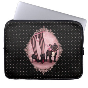 Min franska bulldogg laptop fodral