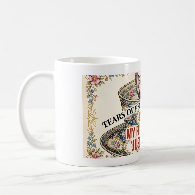 Min fransmanna är inte bara en hund Elegant gåva t Kaffemugg (Vänster)