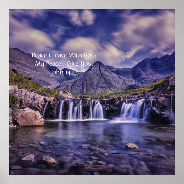 Min fred i Ge Du John 14:27, anatataprofetisk Poster (Framsidan)