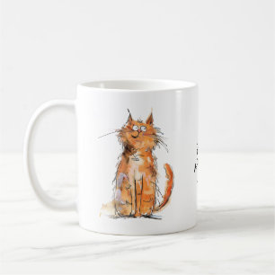 Min fredag eftermiddag Ansikte Katt Arbetsplats Hu Kaffemugg