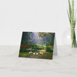 Min fredsträdgård anteckningskort