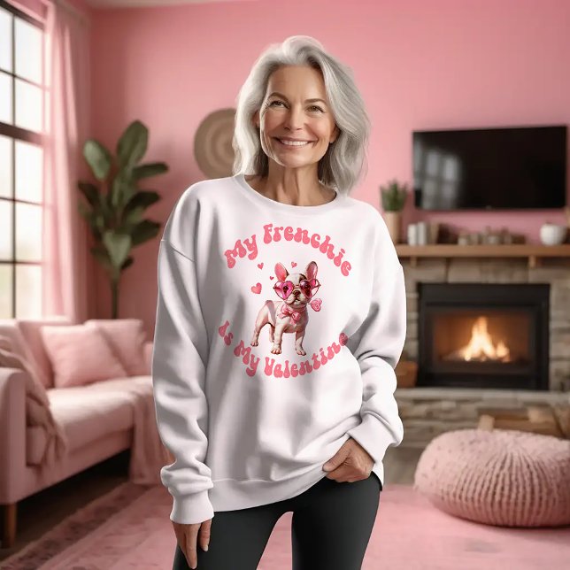 Min Frenchie är min Valentine T Shirt (Skapare uppladdad)