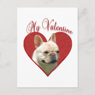 Min Frenchie Valentine Helg Vykort
