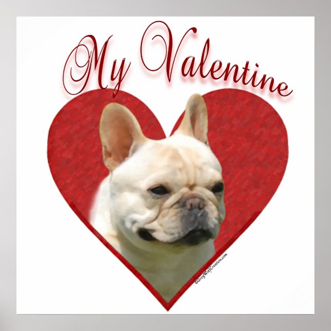 Min Frenchie Valentine Poster (Framsidan)