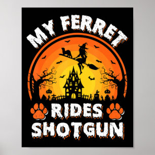 Min Frettertur Ride Häxa Haggegevär Kul Fretter Ha Poster