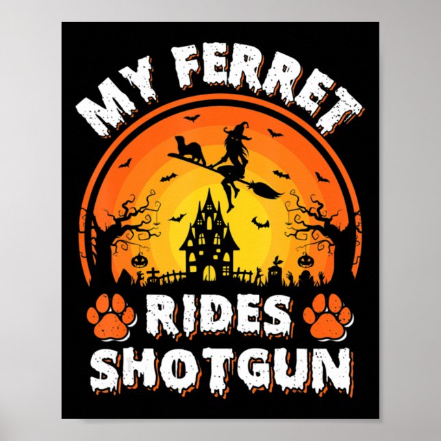 Min Frettertur Ride Häxa Haggegevär Kul Fretter Ha Poster (Framsidan)