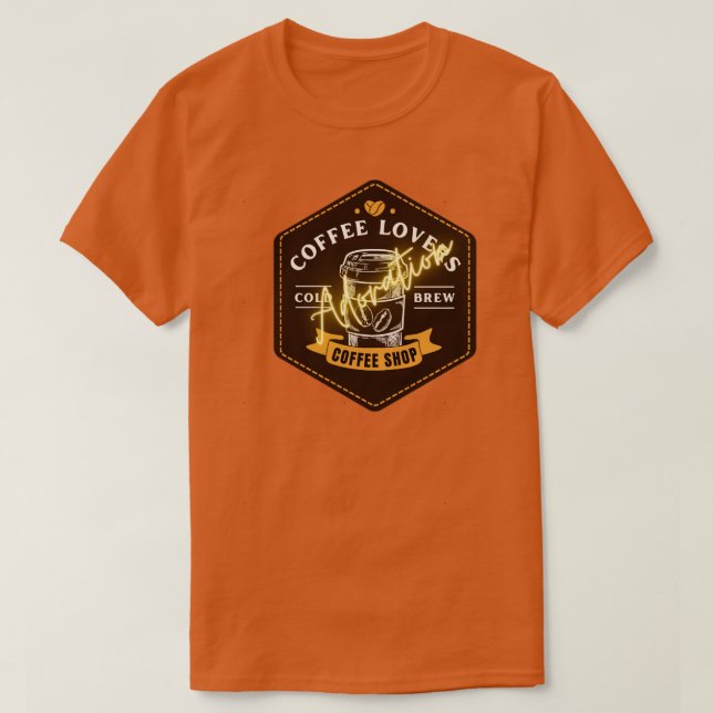 Min frihet är att dricka mitt kopp kaffe varje gån t shirt (Design framsida)