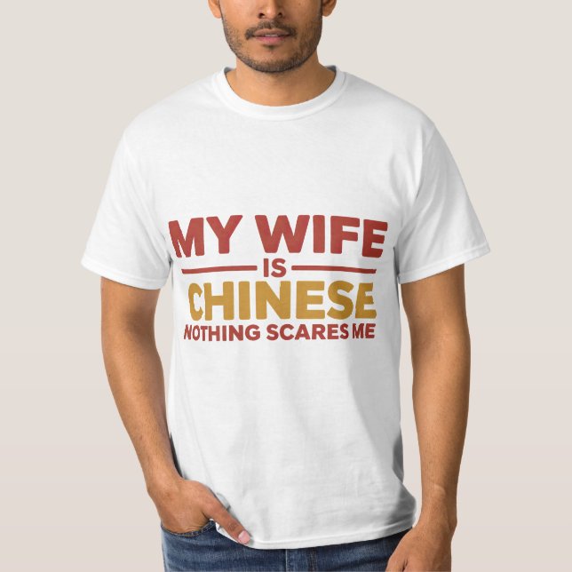 Min fru2 Söt Rolig T-Shirt Present Till Honom Henn (Framsida)