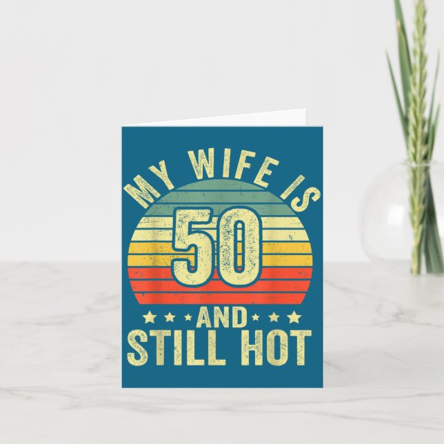 Min fru 50 fortfarande het 50-årsdag rolig make kort (Framsida)