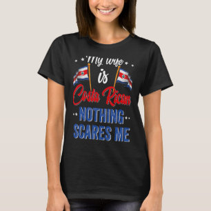 Min fru är Costa Rica Heritage Flagga T Shirt