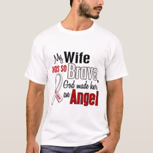 Min fru är en ängellungcancer t shirt