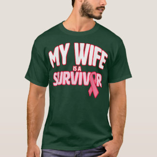 Min fru är en medvetenhet om bröstcancer t shirt