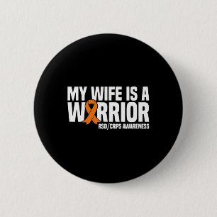 Min fru är en Warrior Orange Ribbon Rsdcrps Awaren Knapp
